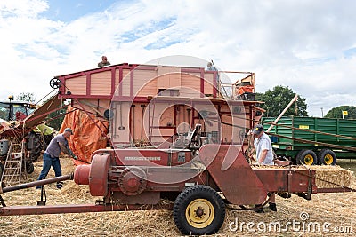 Threshing machine Editorial Stock Photo