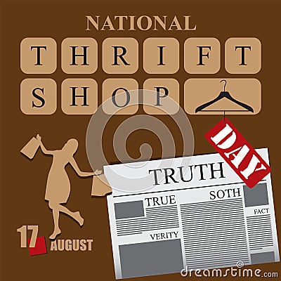 Thrift Shop Day Vector Illustration