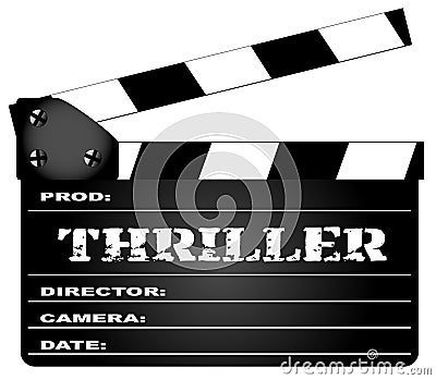 Thriller Clapperboard Vector Illustration