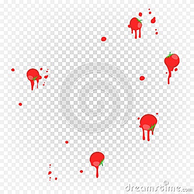 Throw Tomatoes Vector. Having Tomatoes From Crowd. Fail, Unsuccessful, Reverse, Misfortune Concept. Isolated Flat Vector Illustration