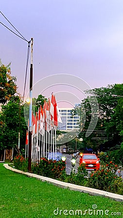 Throwback Indonesian Independent day Editorial Stock Photo