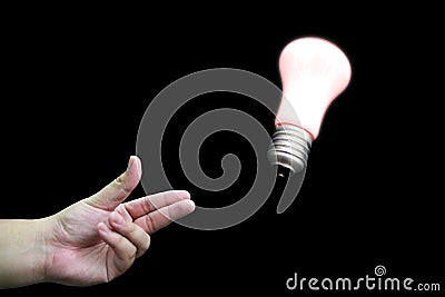 Throwing an idea Stock Photo