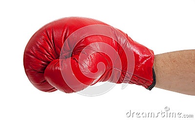 Throwing a punch! Stock Photo