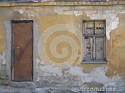 The thrown old house. Stock Photo