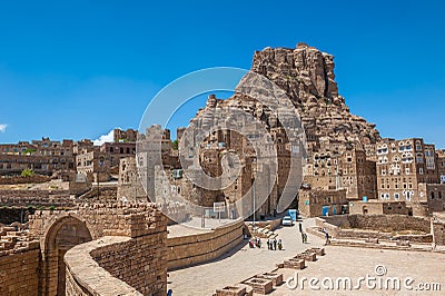 Thula ancient yemeni traditional village, Yemen Stock Photo