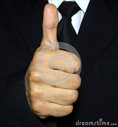Thumb finger Stock Photo