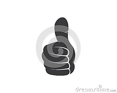 thumb hand up icon vector illustration design Vector Illustration