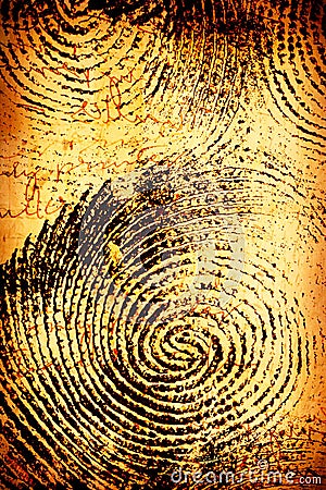 Thumb print Stock Photo