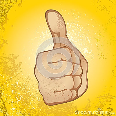 Thumb Up Gesture Vector Illustration