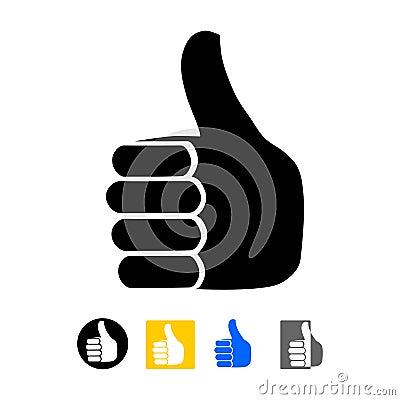 Thumb up icon Vector Illustration