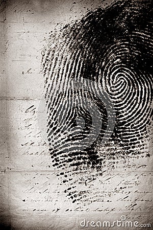 Thumbprint Stock Photo