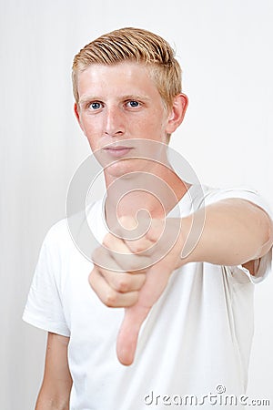 Thumbs down Stock Photo