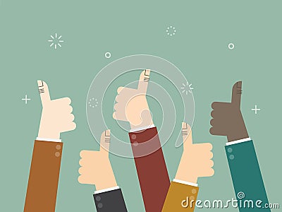 Thumbs up Vector Illustration