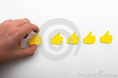 Thumbs Up Thumbs Down Editorial Stock Photo