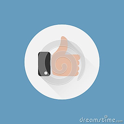 Thumbs up icon Vector Illustration