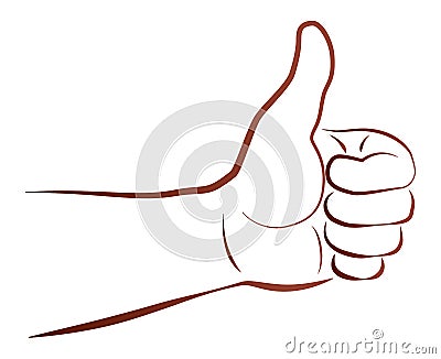 Thumbs Up Vector Illustration