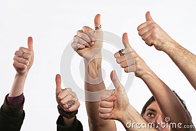 Thumbs up - OK concept Stock Photo
