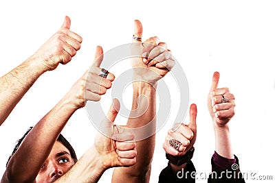 Thumbs up - OK concept Stock Photo