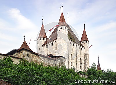 The Thun castle. Stock Photo