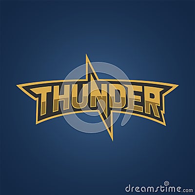 thunder Logo Template. Vector Logos Illustration Vector Illustration