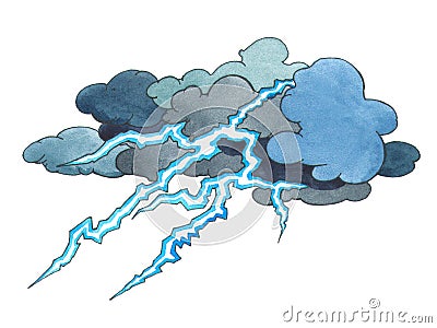 Thunder storm Stock Photo