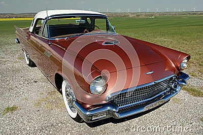 1957 Thunderbird classic automobile Editorial Stock Photo