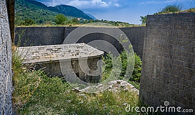 Thurmfort Gorazda underground fortress Stock Photo