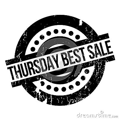 Thursday Best Sale rubber stamp Vector Illustration