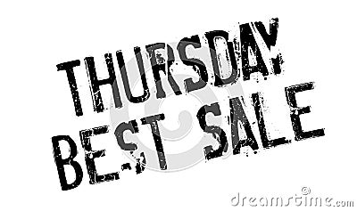 Thursday Best Sale rubber stamp Vector Illustration