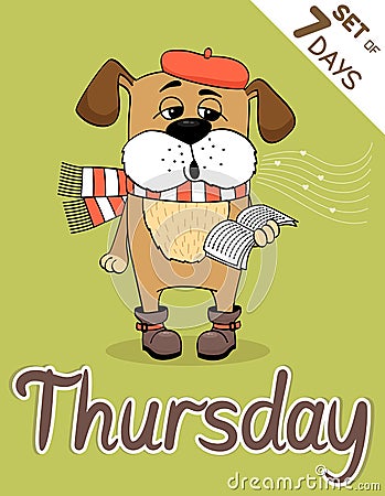 Thursday Vector Illustration