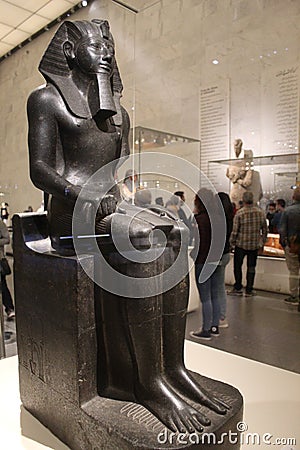 Statue of King Thutmose III Editorial Stock Photo