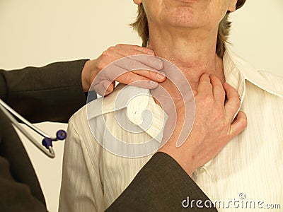 Thyroid gland Stock Photo