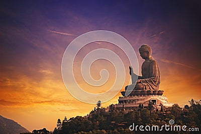 Tian Tan Buddha Stock Photo