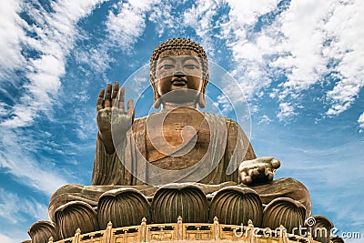 Tian Tan Buddha Stock Photo