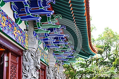 Tian Tan Giant Buddha from Po Lin temple, Lantau Island in Hong Stock Photo