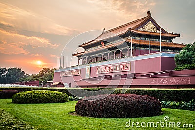 Tiananmen Gate Of Heavenly Peace, Beijing, China Editorial Stock Photo