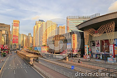 Tianhe road at sunrise Editorial Stock Photo