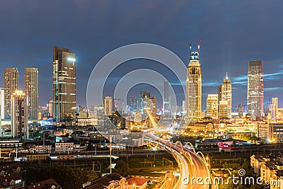 Tianjin night view Stock Photo