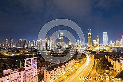 Tianjin night view Stock Photo