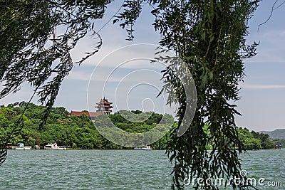 Tianmu lake scenery Stock Photo