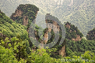 Tianzi Mountains, Zhangjiajie National Forest Park, Hunan Province China Stock Photo