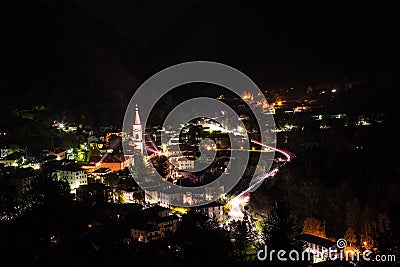 Tiarno di Sotto by night Stock Photo