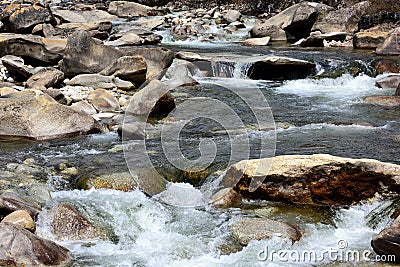 Tibet clear river Stock Photo