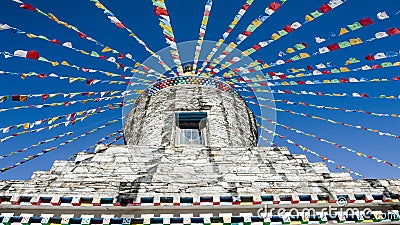 Tibet flags Stock Photo