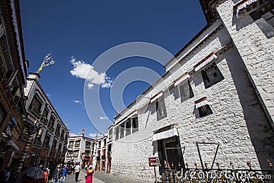 Tibet Lhasa barkhor Editorial Stock Photo