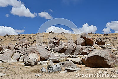Tibet, mythical stone character created by nature Stock Photo