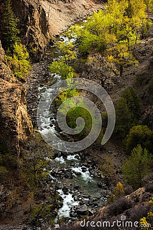 Tibet river Stock Photo