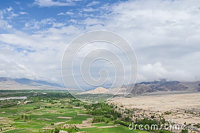 Tibetan alpine desert Stock Photo
