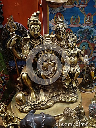 Tibetan art & craftmanship, Darjeeling Editorial Stock Photo