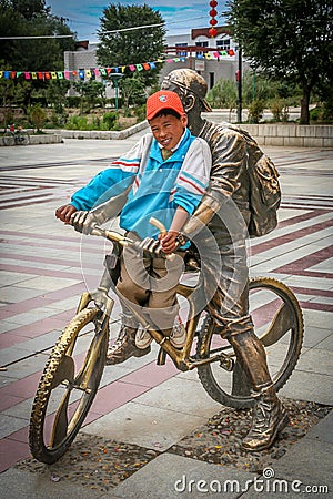 Tibetan boy Editorial Stock Photo